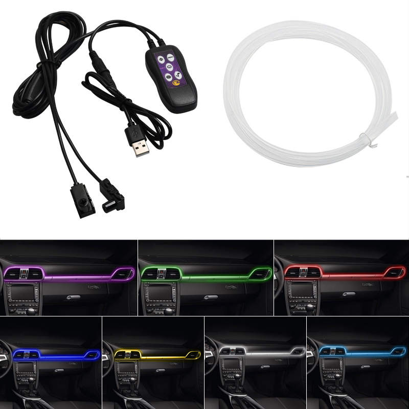Iluminación Ambiental Interior - Car Interior Neon Light Usb reseña y precio