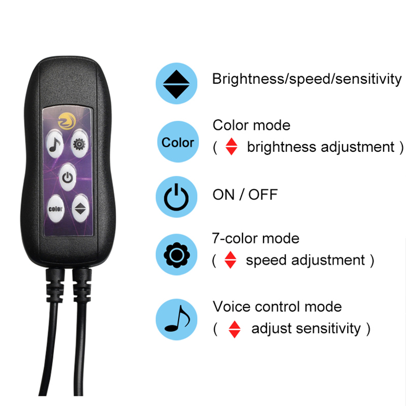 Iluminación Ambiental Interior - Car Interior Neon Light Usb reseña y precio