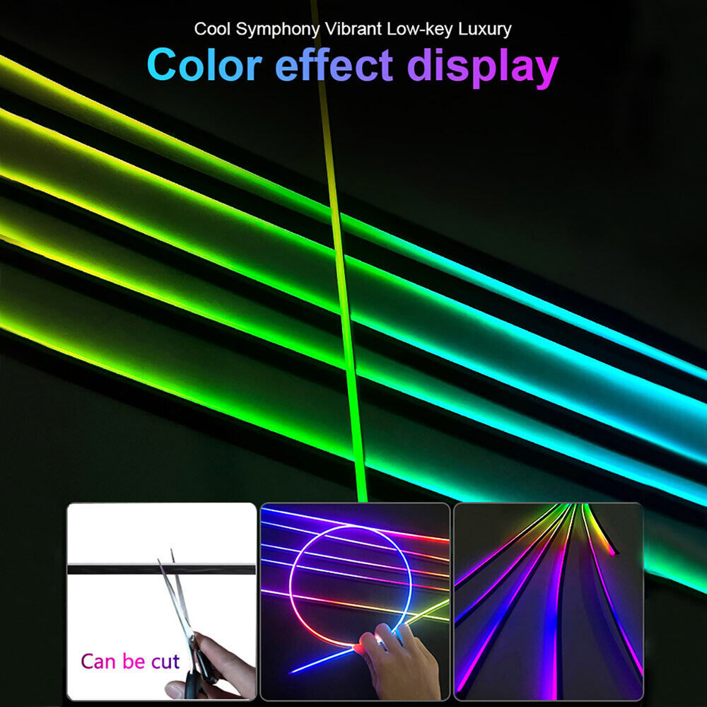 Tira de luz LED para Interior  - Car Dashboard Light Fiber Optic reseña y precio