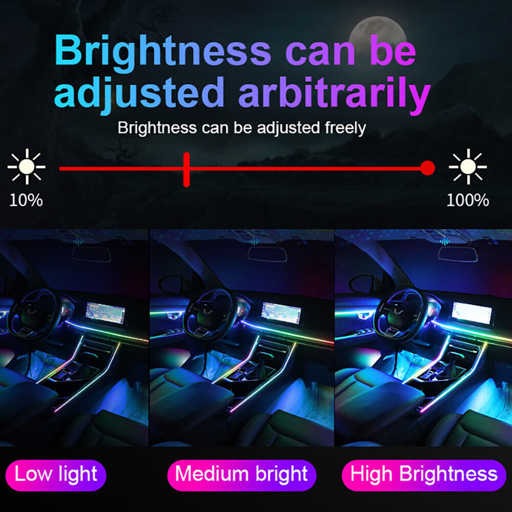 Tira de luz LED para Interior  - Car Dashboard Light Fiber Optic reseña y precio