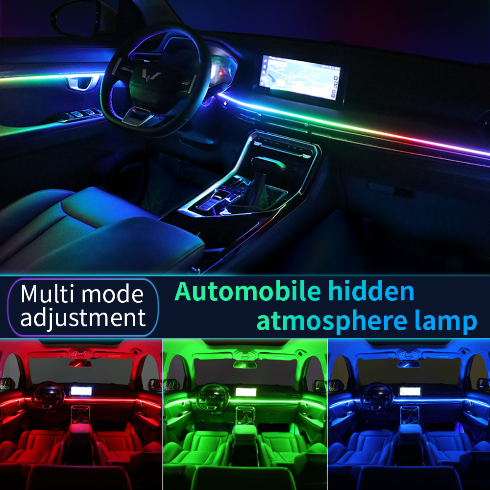 Luz LED RGB para ambiente de c - Car Dashboard Light Fiber Optic reseña y precio