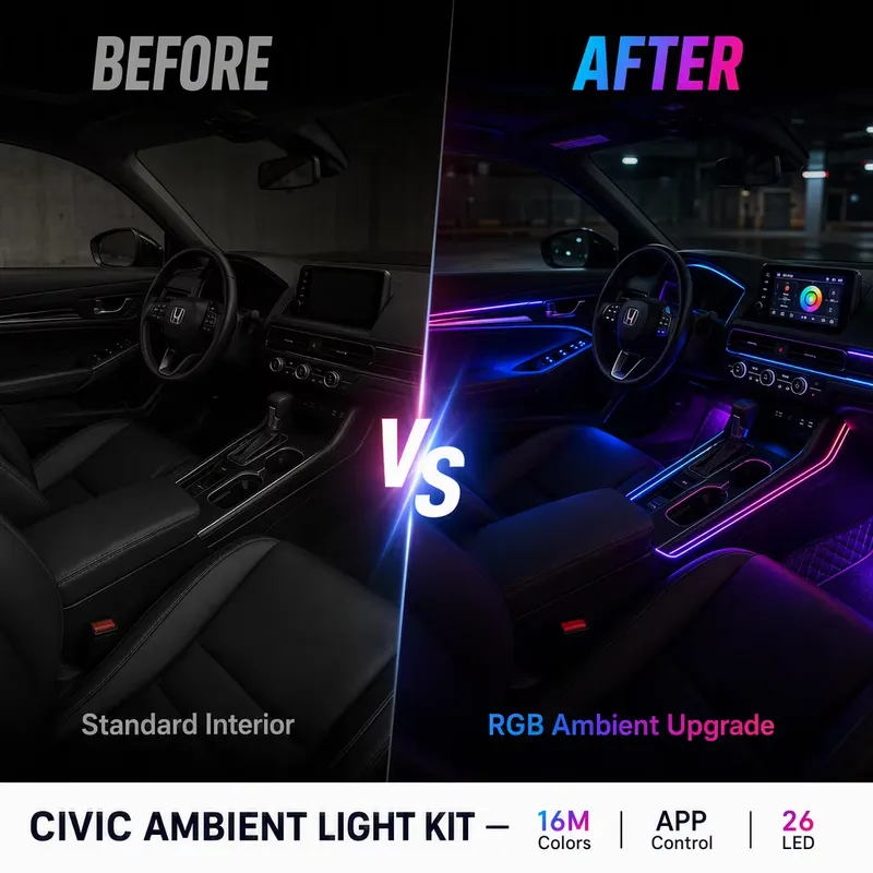 Luz ambiental para coche Honda - Car Ambient Light Door Panel Acrylic reseña y precio